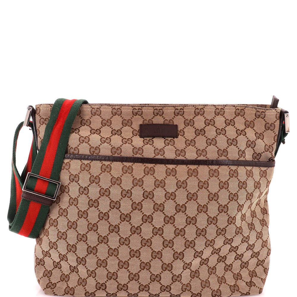 Gucci Medium Front Pocket Web Messenger